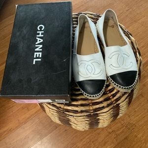 Chanel espadrilles 37 in 2 tone